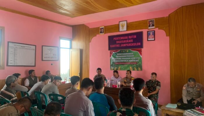 Polsek Jampang Gelar Rakor Bahas Ketahanan Pangan