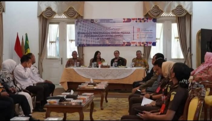 SOSIALISASI PENCEGAHAN TPPO DI DAERAH, SEKDA SAMPAIKAN UPAYA YANG DILAKUKAN PEMKAB SUKABUMI