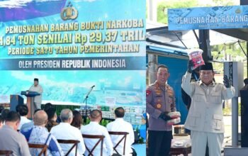 Presiden Prabowo Pimpin Pemusnahan 214,84 Ton Narkoba di Mabes Polri: “Ini Ancaman Nyata bagi Masa Depan Bangsa”