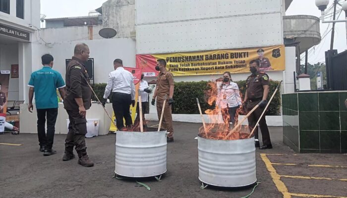 Kejari Sukabumi Musnahkan Narkoba dan Obat Terlarang, Tegaskan Komitmen Lindungi Generasi Muda