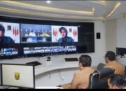 BUPATI BERSAMA SEKDA DAN FORKOPIMDA IKUTI RAKOR PENGENDALIAN INFLASI TAHUN 2025