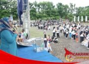 Ribuan Warga Meriahkan Fun Walk, Fun Bike dan Fun Aerobic Di lapang Cangehgar