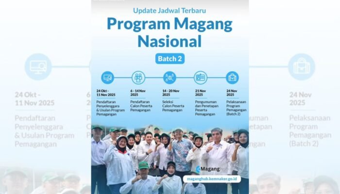 Sekretariat Kabinet Umumkan Jadwal Terbaru Program Magang Nasional Batch 2