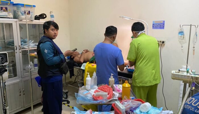 Kecelakaan Beruntun di Parungkuda, Satu Pengendara Luka Berat, Sopir Truk Kabur