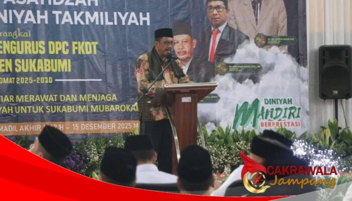Pelantikan FKDT, Bupati Dorong Peningkatan Prestasi dan Penguatan Sinergi dengan Pemkab Sukabumi