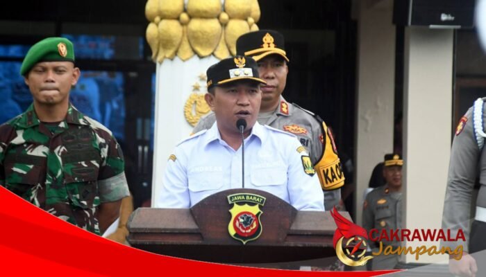 Apel Gelar Pasukan Operasi Lilin Lodaya 2025, Wabup Tegaskan Dukungan Penuh Pemkab Sukabumi