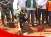 Peletakan Batu Pertama Huntara di Lengkong, Wabup Sukabumi Tekankan Kolaborasi Kemanusiaan