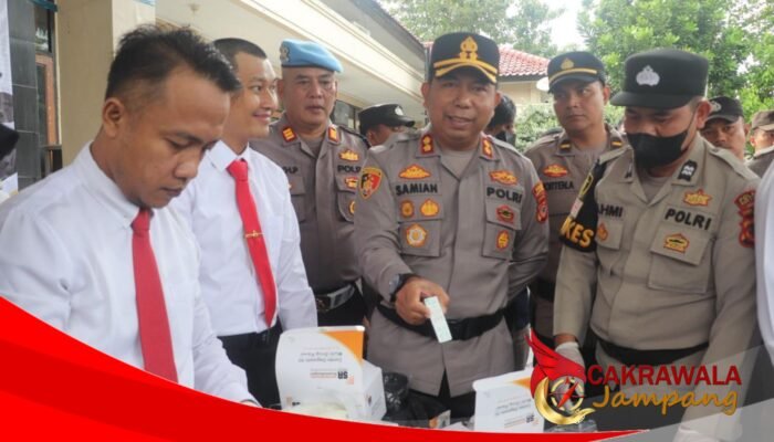 Kapolres Sukabumi Tegaskan Zero Narkoba Lewat Apel Pagi dan Tes Urine Personel