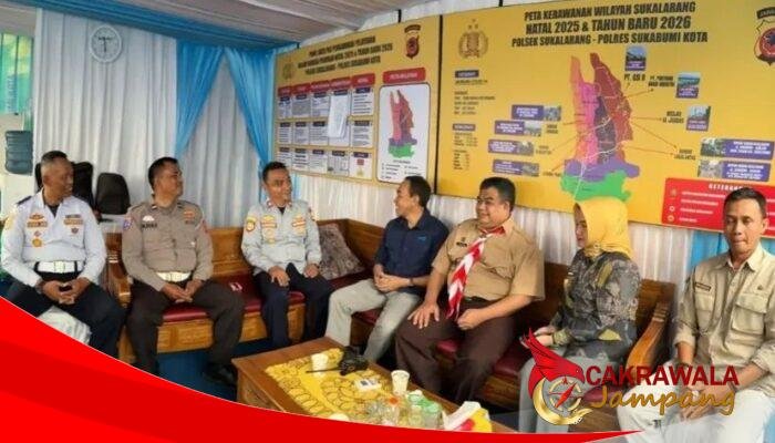 Sekda Ade Tinjau Pengamanan Nataru di Kecamatan Sukalarang