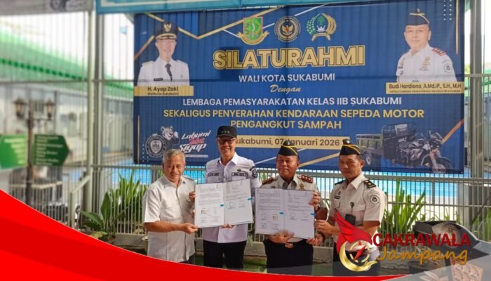 Bantuan Hibah Motor, Ciptakan Lapas Sukabumi Zona Bebas Sampah