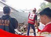 TPT Ambruk di Warudoyong Sukabumi, BPBD Lakukan Penanganan Sementara