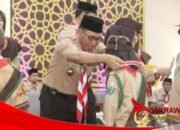 Ketua Kwarcab Kukuhkan Pramuka Garuda Kwartir Ranting Warungkiara