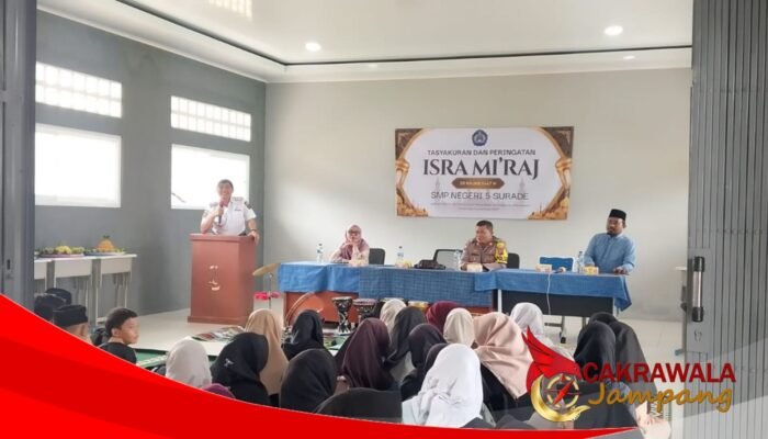Pembangunan Rampung, SMPN 5 Surade Rayakan Isra Mi’raj dengan Syukuran Gedung Baru