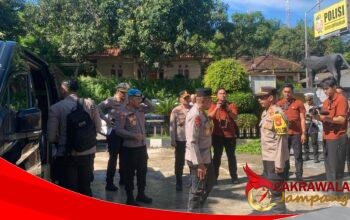 Polsek Jampangkulon Amankan Kunjungan Kerja Kapolda Jabar
