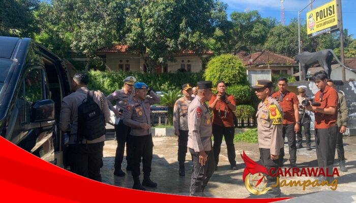 Polsek Jampangkulon Amankan Kunjungan Kerja Kapolda Jabar