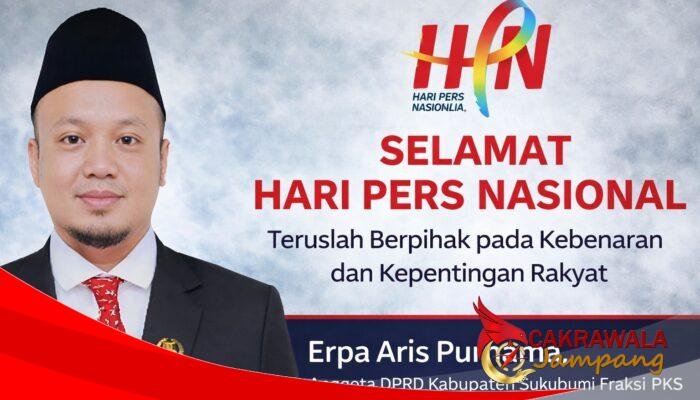 Erpa Aris Purnama Ucapkan Selamat Hari Pers Nasional, Dorong Pers Terus Berpihak pada Kebenaran