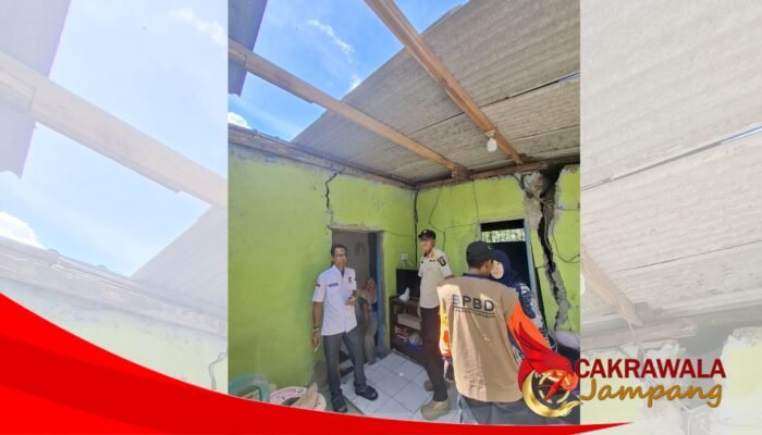 Hujan Lebat Picu Pergerakan Tanah Susulan di Tonjong Palabuhanratu, Dua Rumah Warga Rusak