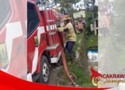 Pabrik Tahu dan Rumah Tinggal di Cicantayan Sukabumi Terbakar