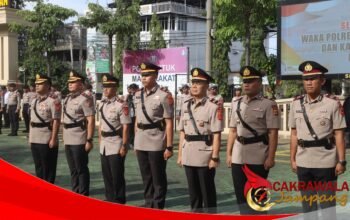 Upacara Sertijab Tandai Rotasi Pejabat Utama di Polres Sukabumi