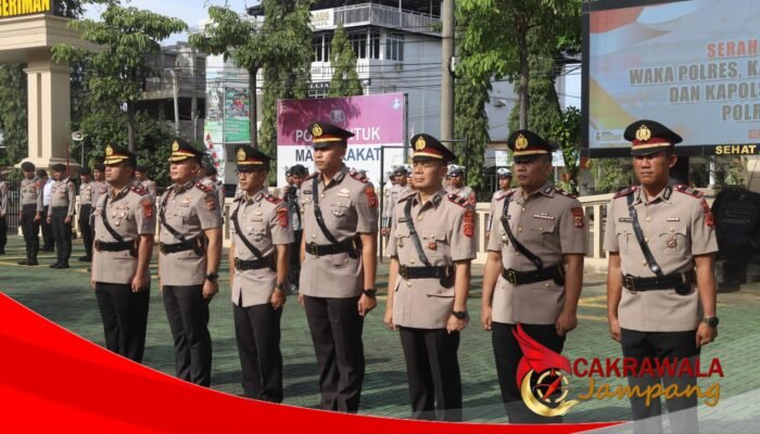Upacara Sertijab Tandai Rotasi Pejabat Utama di Polres Sukabumi