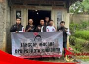 DPD PSI Kota Sukabumi Tinjau Rumah Warga Terdampak Angin Kencang, Serahkan Bantuan Perbaikan Atap