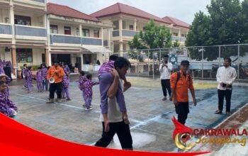 BPBD Kabupaten Sukabumi Gelar Edukasi Kebencanaan dan Simulasi Evakuasi Gempa di SD Muhammad Al-Unaizy