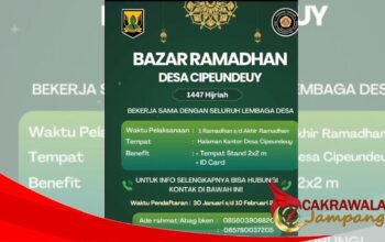 Karang Taruna Desa Cipeundeuy Buka Lapak Bajar Ramadhan bagi Pelaku UMKM